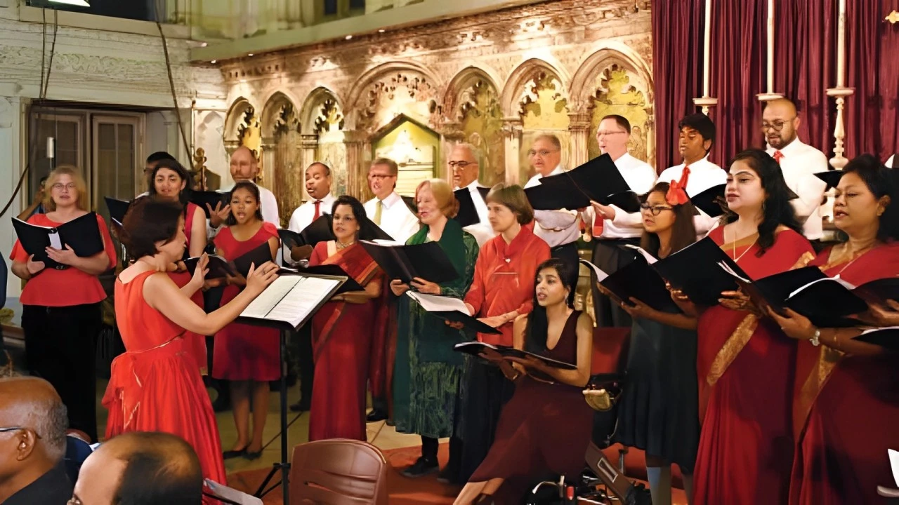 carol singing in Goa