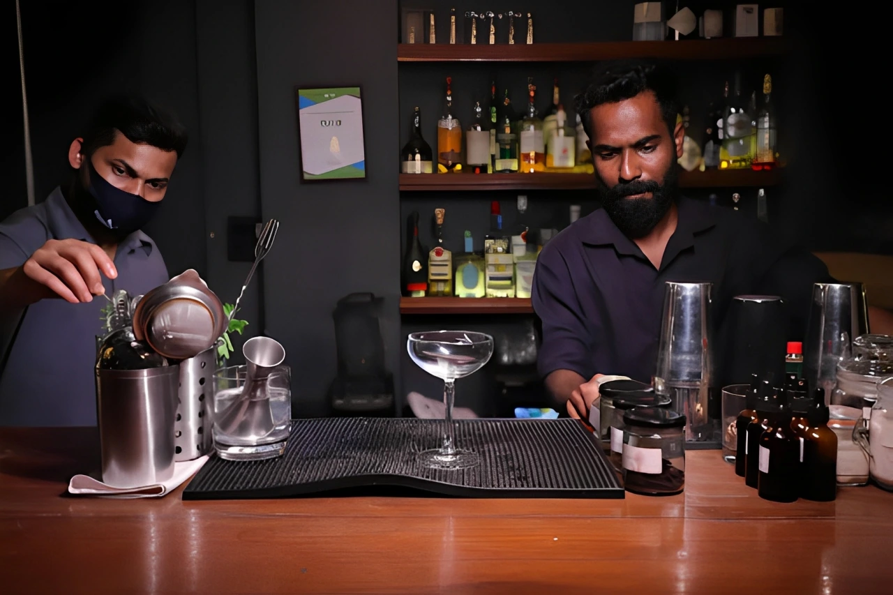 Bar at Red Thread Calangute