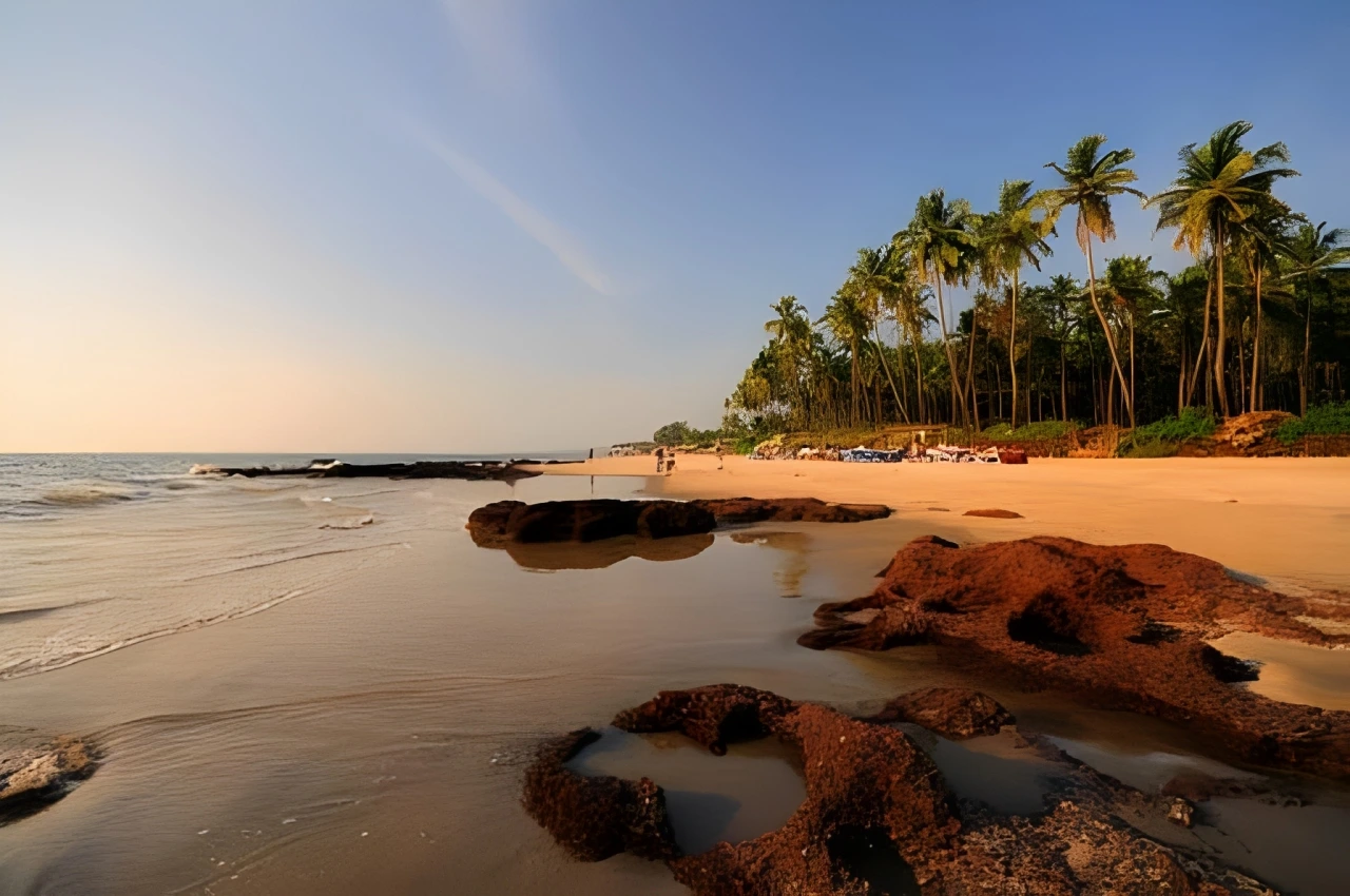 Peaceful Morjim Beach