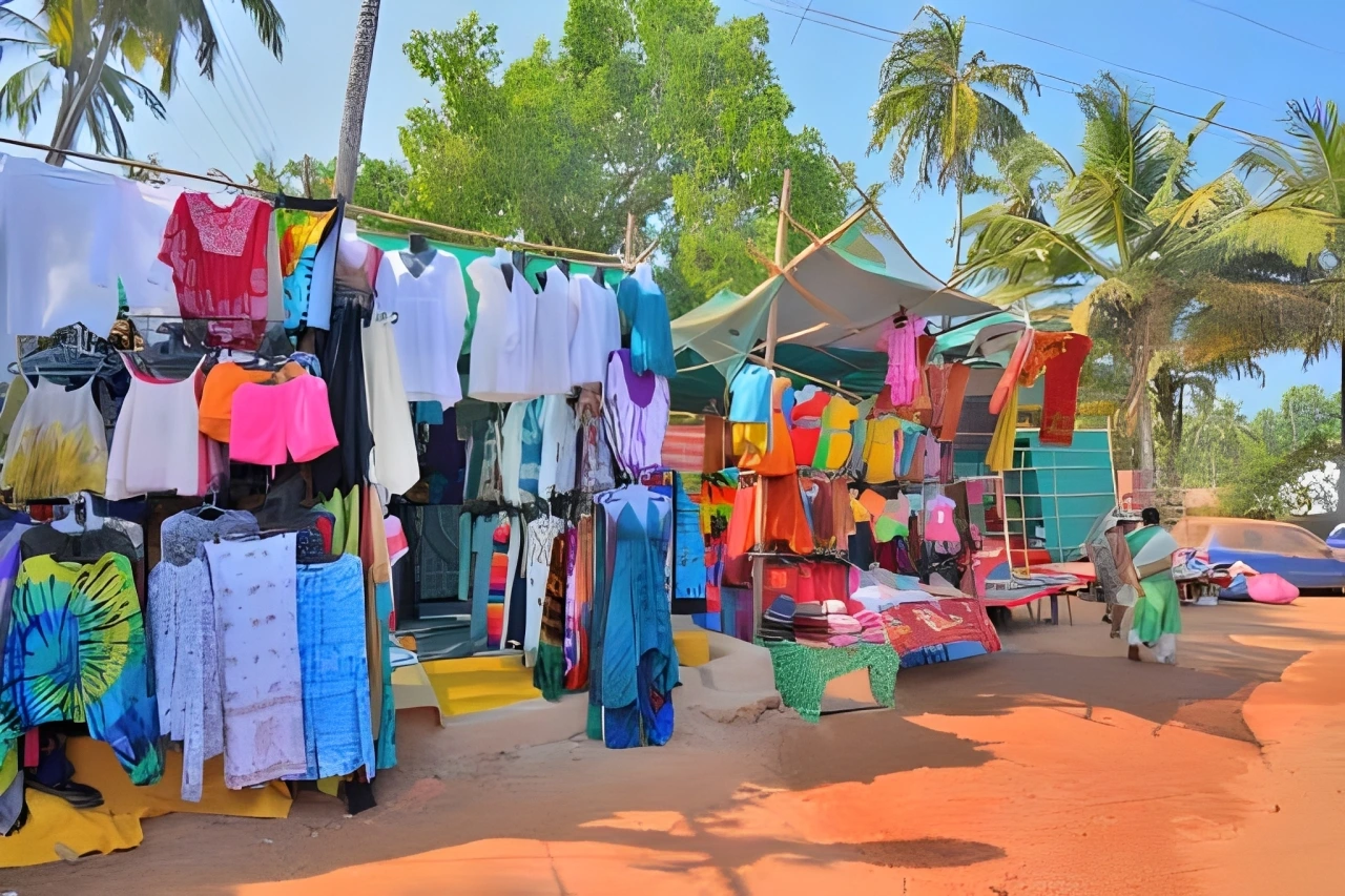 Last-minute shopping in Calangute