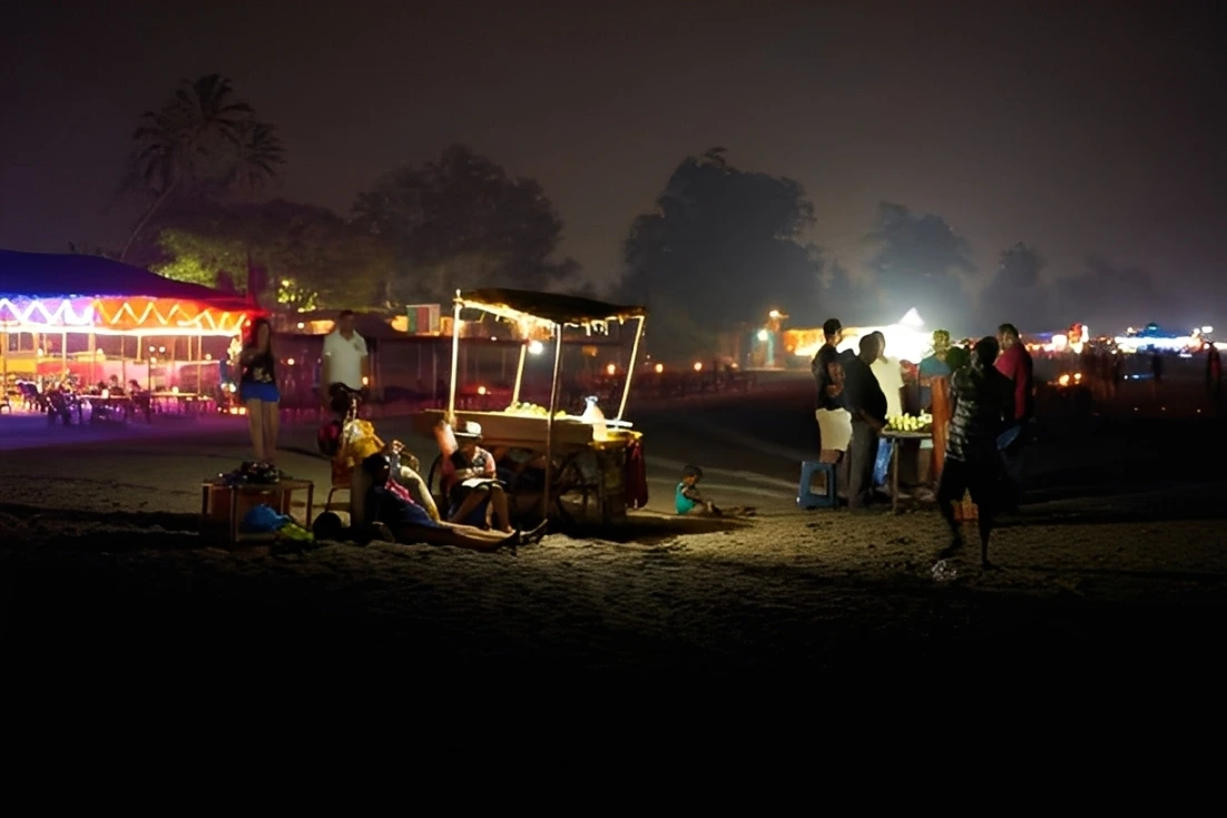 Night food stall in Goa