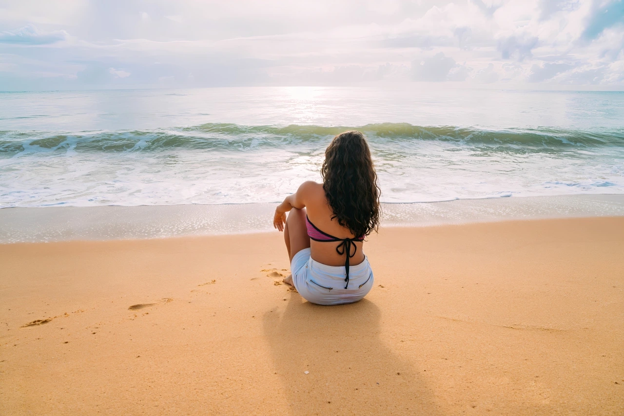 Private beach access in Morjim