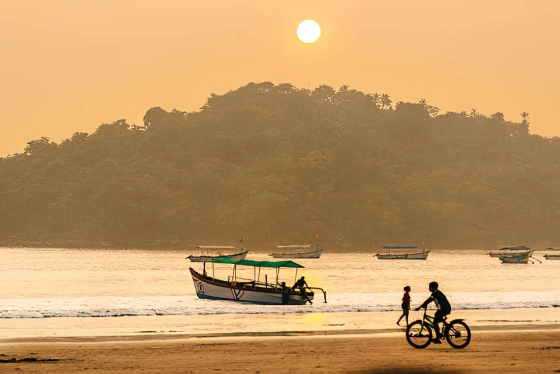 Sunset Ferry Ride in North Goa